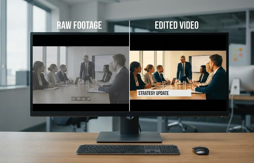 Professional video editing